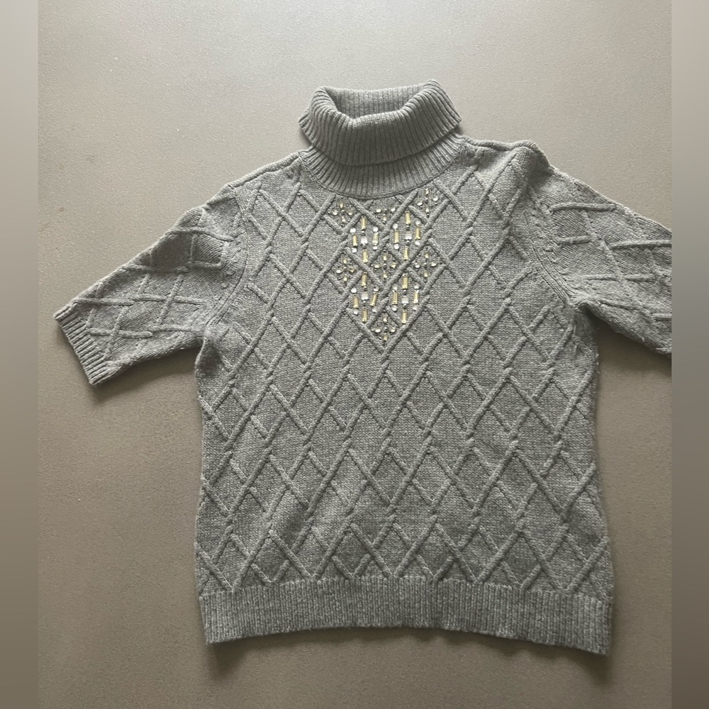 The Limited vintage short sleeve sweater with jewels.  Size M
